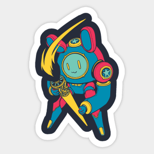 Bunny Bot - Superhero Sticker